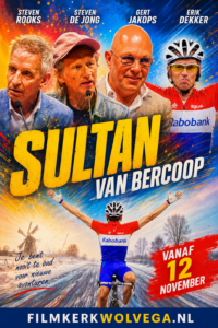 Sultan teaserposter wielrenners podcast