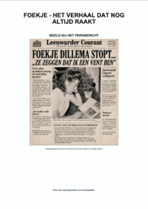 Foekje Dillema in Memoriam. 